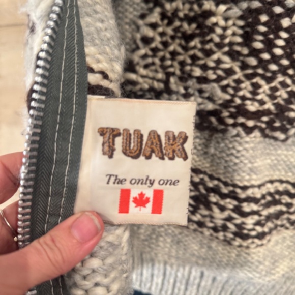 HEAVY zip vintage sweater 100% wool - Picture 7 of 8